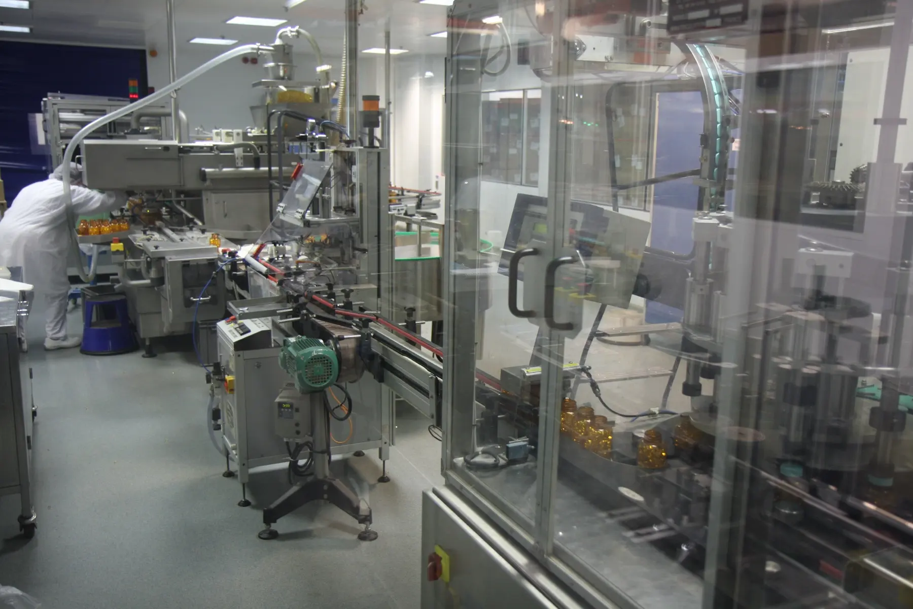 Pharmaceutical machinery manufacturer Kailash Machine Tools — vial filling line at Ahmedabad factory