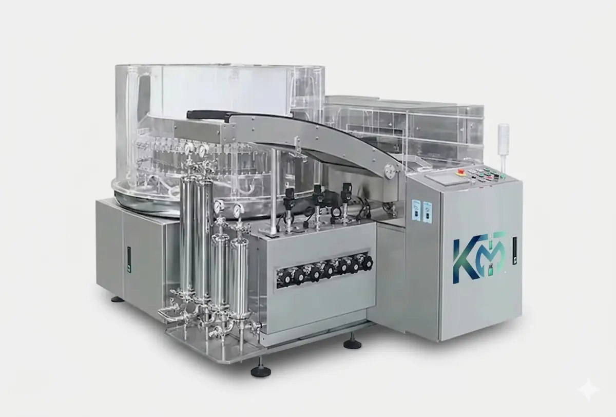 Automatic Tunnel Type Rotary Vial Washing Machine manufacturer — Kailash Machine Tools Ahmedabad